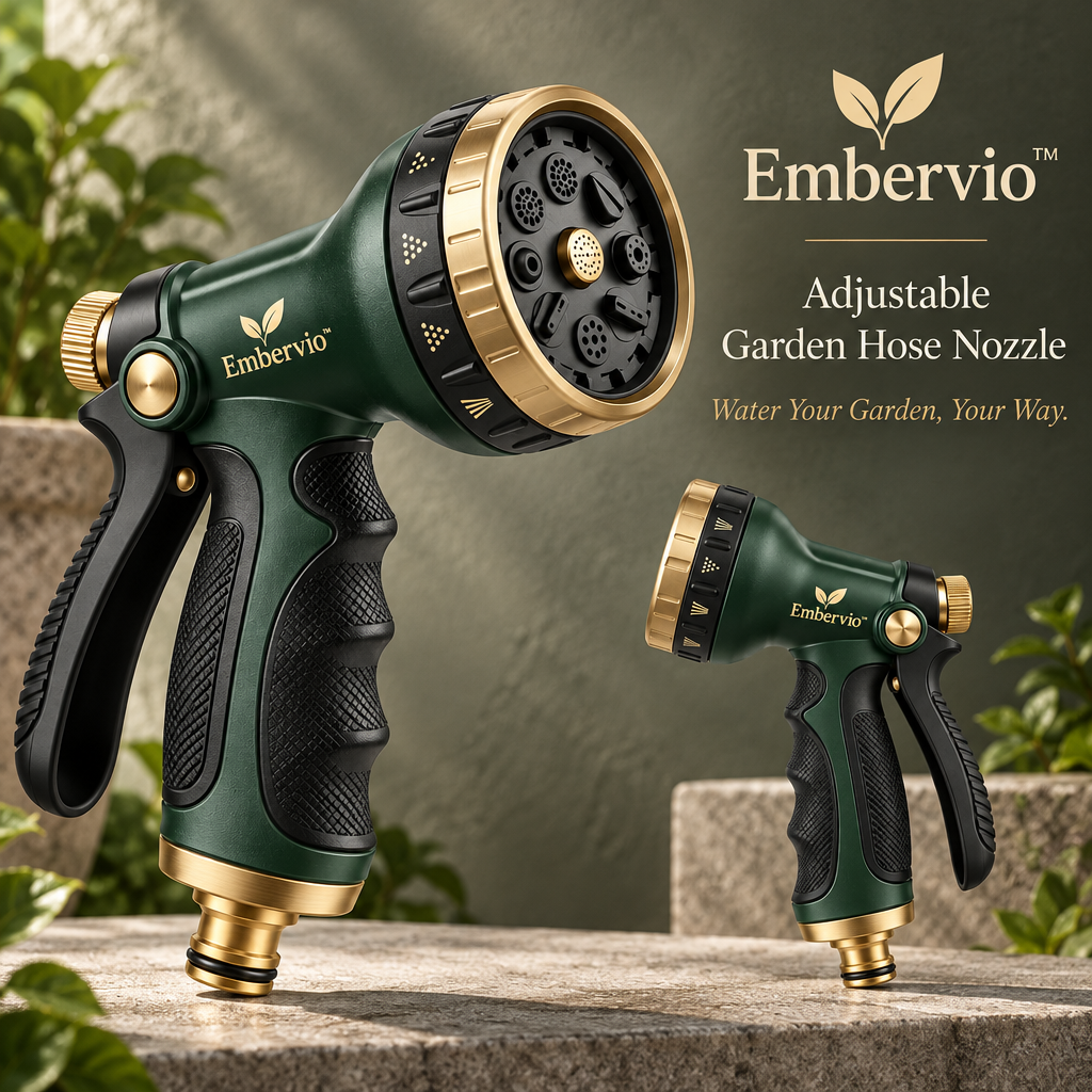 Embervio Adjustable Garden Hose Nozzle brand hero
