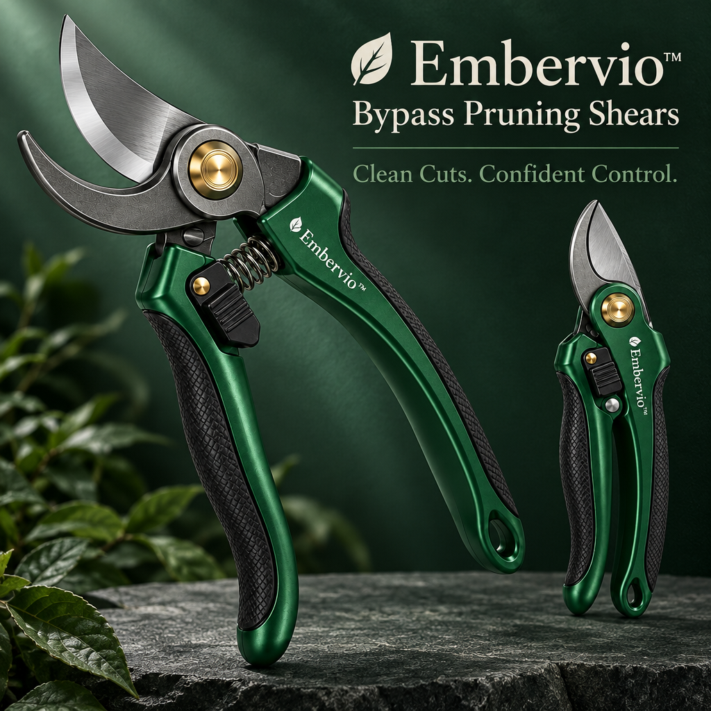 Embervio Bypass Pruning Shears brand hero