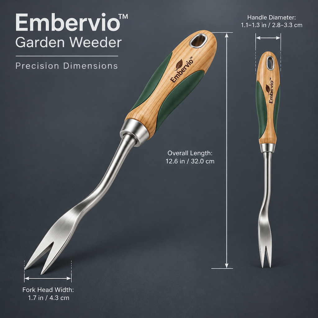 Embervio Garden Weeder dimensions