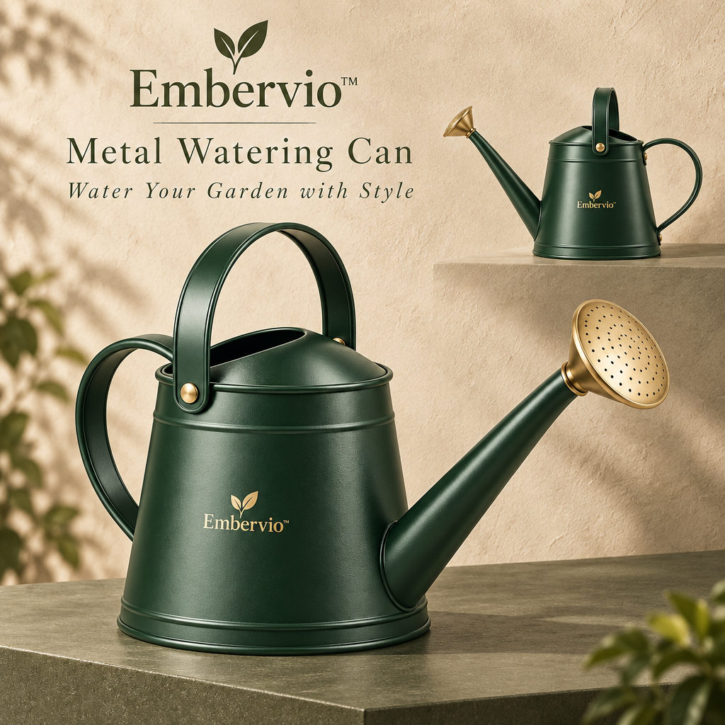 Embervio Metal Watering Can brand hero