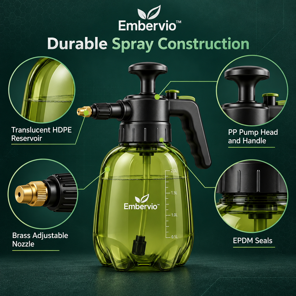 Embervio Pressure Pump Sprayer materials structure