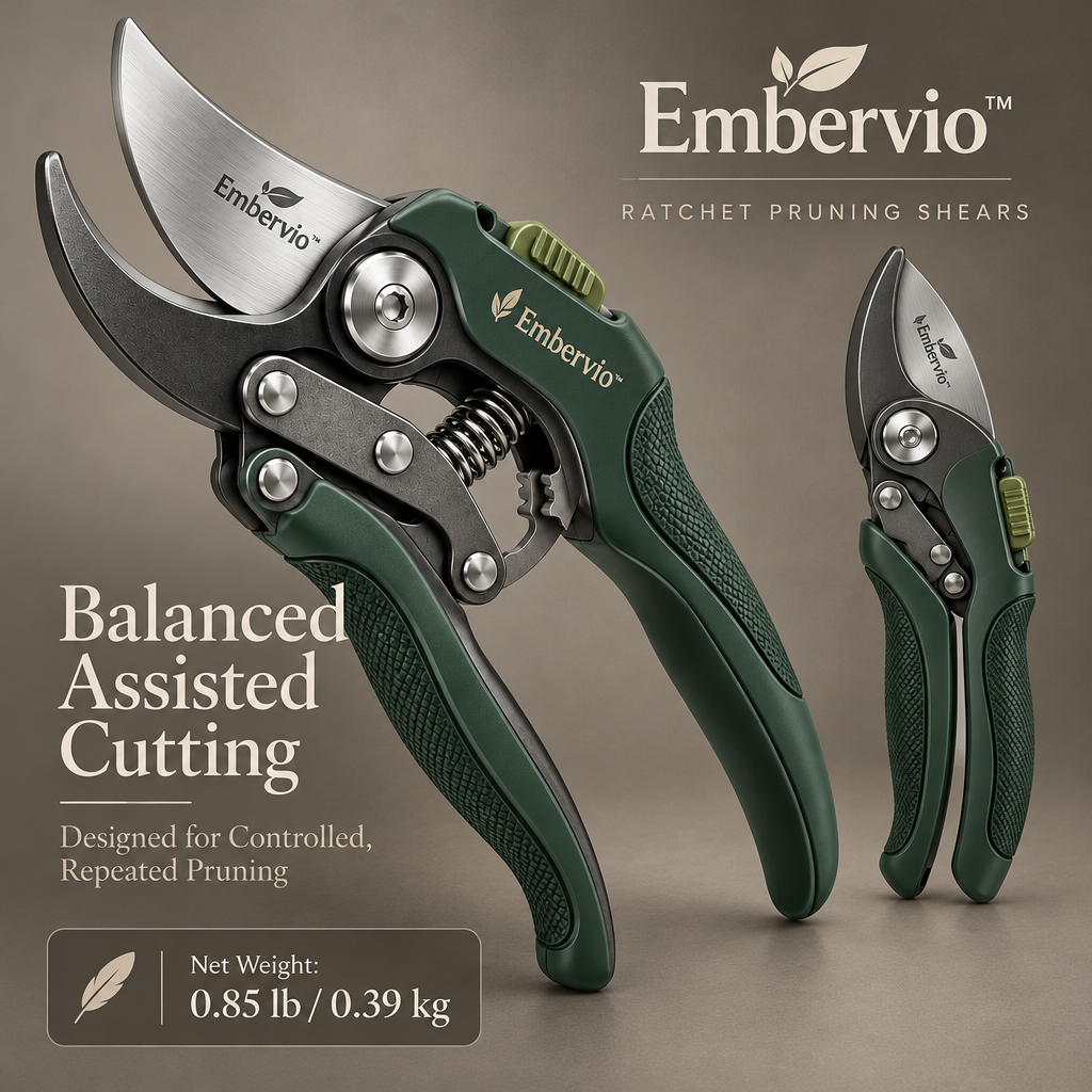 Embervio Ratchet Pruning Shears weight