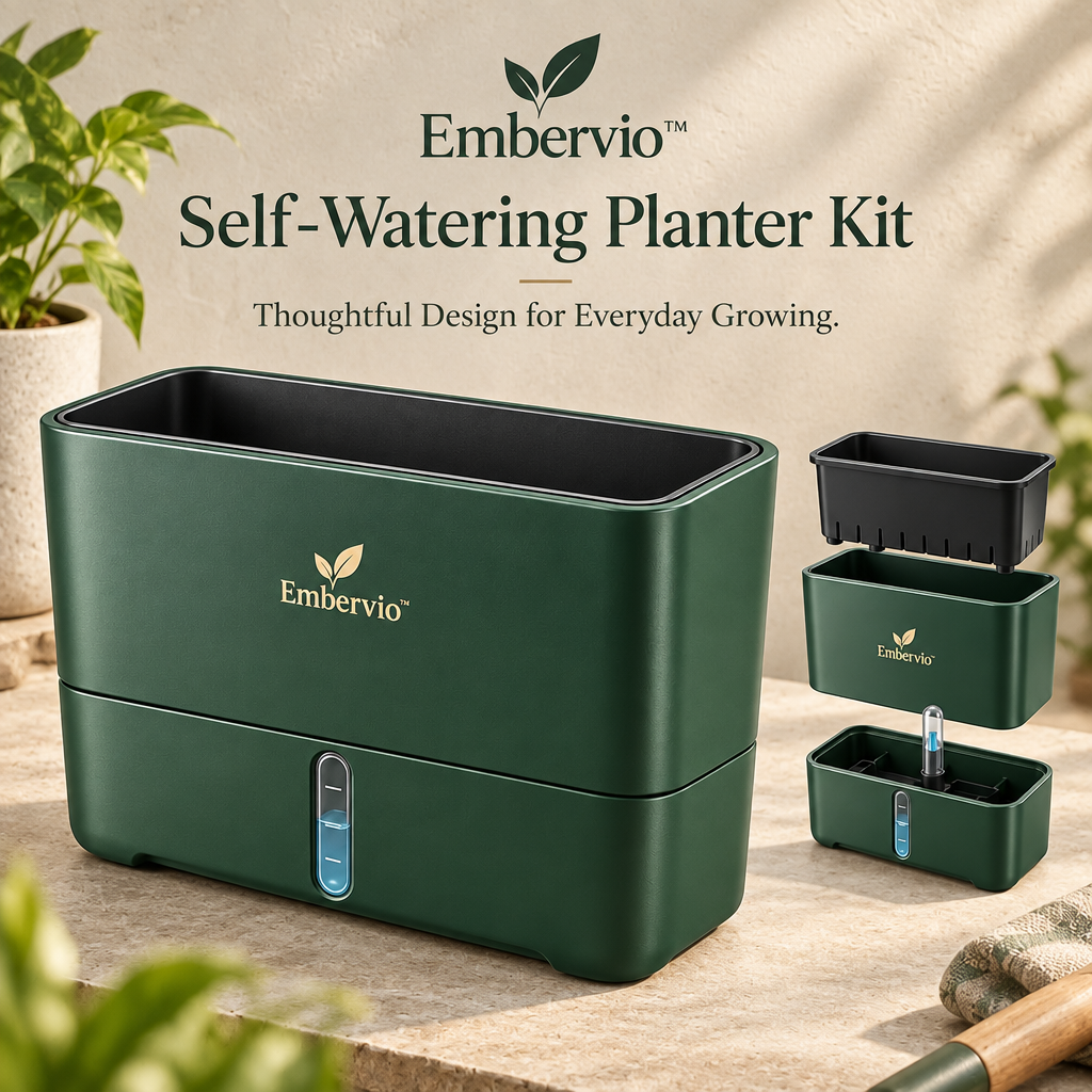 Embervio Self-Watering Planter Kit brand hero