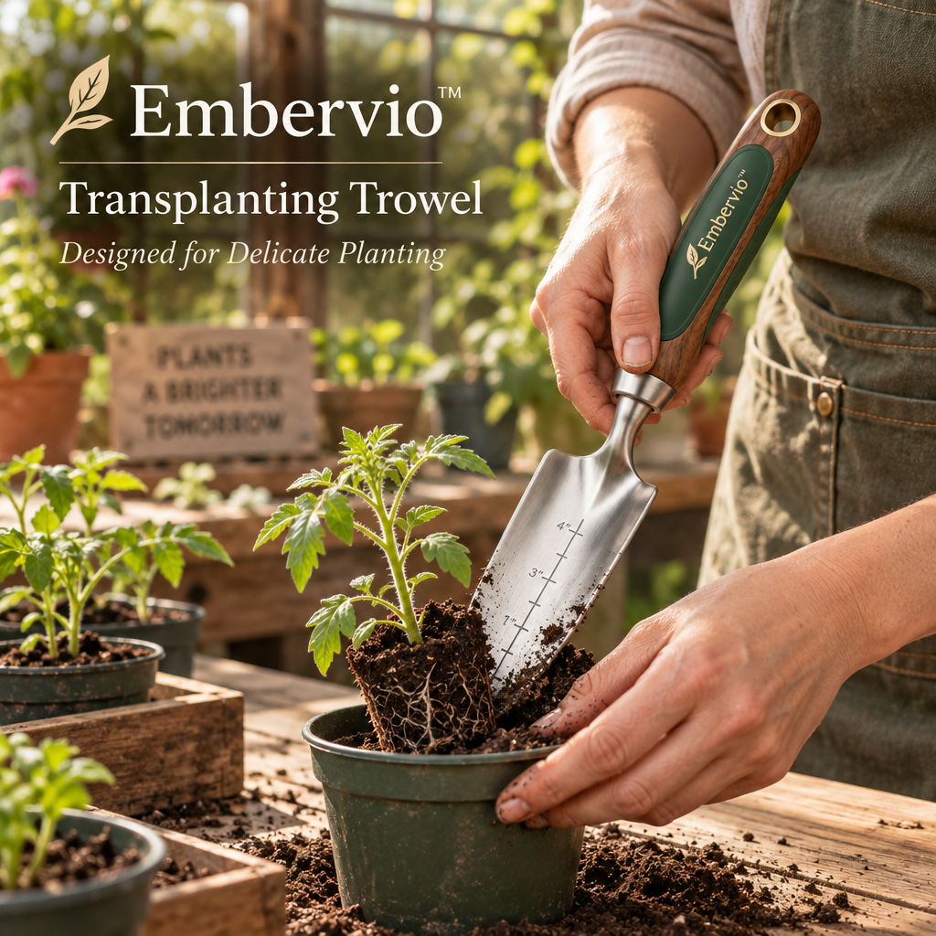 Embervio Transplanting Trowel lifestyle