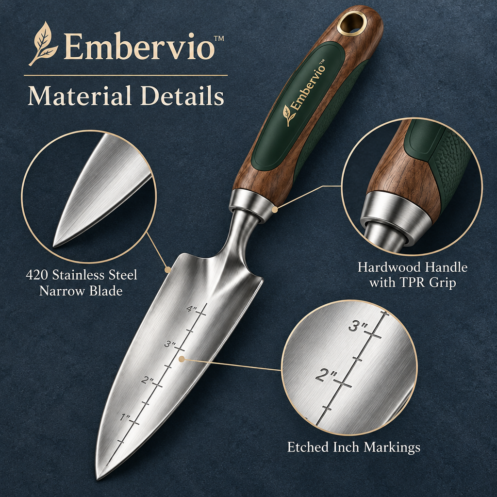 Embervio Transplanting Trowel materials structure